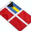 Nylon Boat Flag Seachoice White 18x12-1