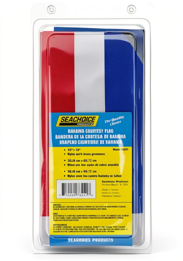 Nylon Boat Flag Seachoice White 18x12-5