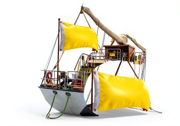 Boyiee Yellow Quarantine Flag for Boaters-4