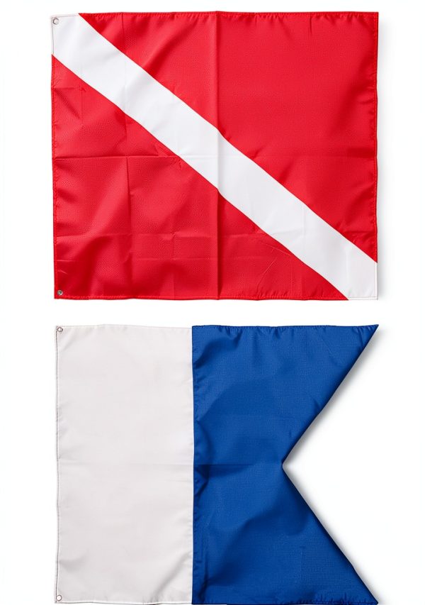 Dawitrly Polyester Dive Flag for Snorkeling Diving-0