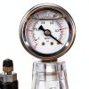 Lab Vacuum Desiccator MiBoce Polycarbonate 150mm Double Valve Jar-4