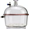 Vacuum Desiccator Vituord 250mm Clear Chamber with Double Valves-7