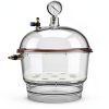 Vacuum Desiccator Vituord 250mm Clear Chamber with Double Valves-4