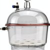 Lab Vacuum Desiccator MiBoce Polycarbonate 150mm Double Valve Jar-1