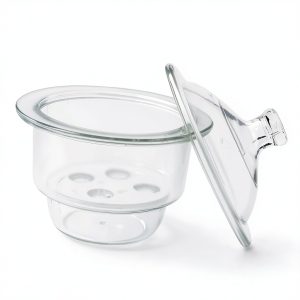 Assured Glass Desiccator SOLUSTRE VDS140 Transparent Vacuum Design-0