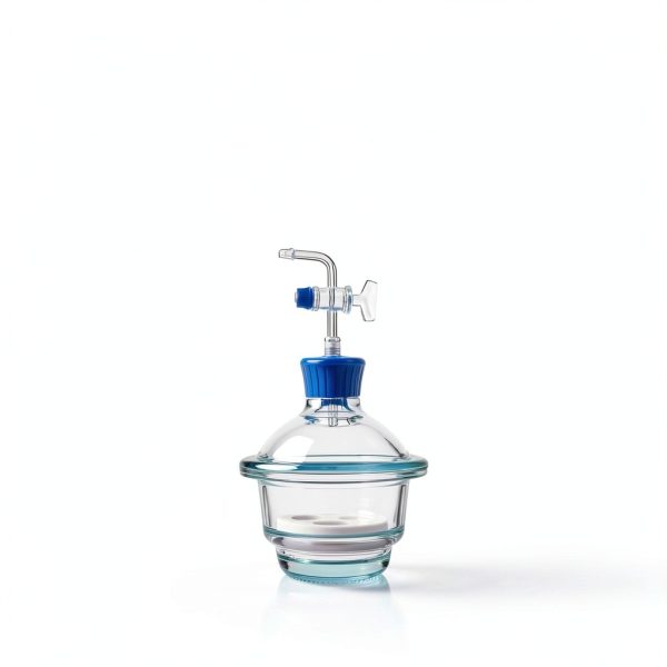 Borosil Glass Vacuum Desiccator XS with Porcelain Plate & PTFE Spindle-3