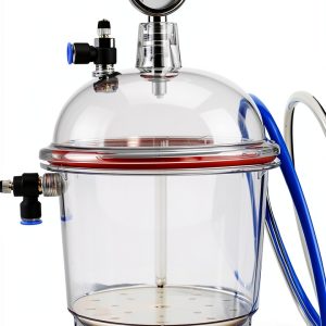 Vacuum Desiccator Vituord 250mm Clear Chamber with Double Valves-0