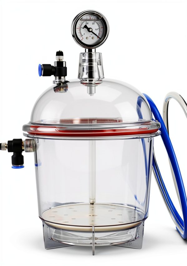 Vacuum Desiccator Vituord 250mm Clear Chamber with Double Valves-0