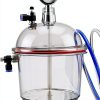 Lab Vacuum Desiccator MiBoce Polycarbonate 150mm Double Valve Jar-5
