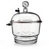 Lab Vacuum Desiccator MiBoce Polycarbonate 150mm Double Valve Jar-3