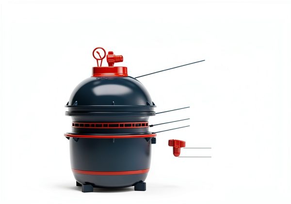 Vacuum Desiccator 300mm YUCHENGTECH PC Dryer with Double Valves-0