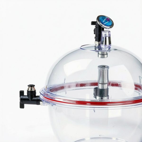 Vacuum Desiccator Vituord 250mm Clear Chamber with Double Valves-2
